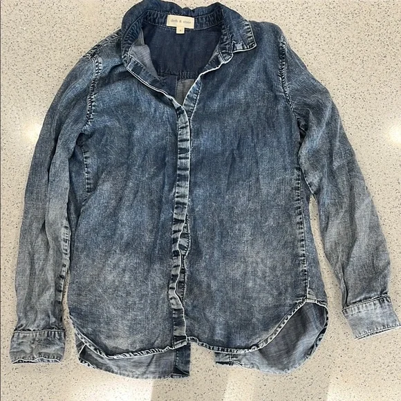 Cloth and Stone Denim Button-Up Shirt - Picture 1 of 8